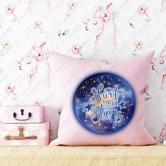 Celestial Watercolor PNG | Moon, Stars & Planets Design | Positive Affirmation Art | Digital Download | Sublimation Print