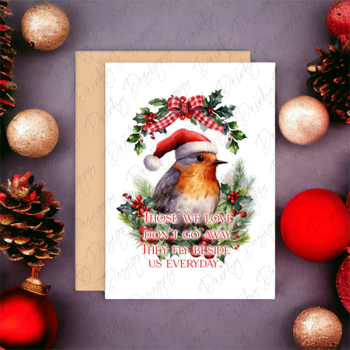 Robin Christmas Memorial PNG Design – Sublimation Printing (Digital Download)